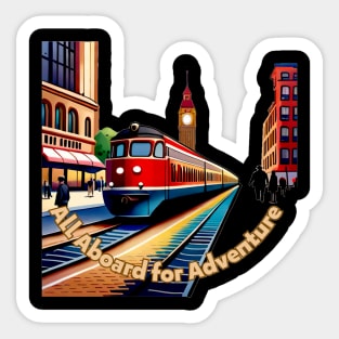 All Aboard: Journey into the Unknown Sticker